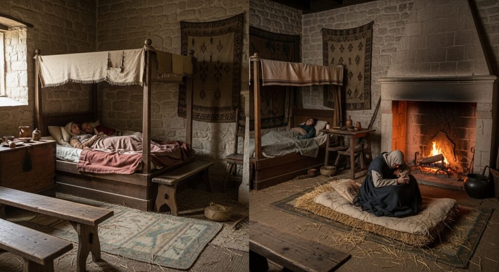 The Bizarre Daily Routines of Medieval Royalty: Strange Habits That Ruled the Kingdom sleeping arrangements and bedtime rituals in medieval times