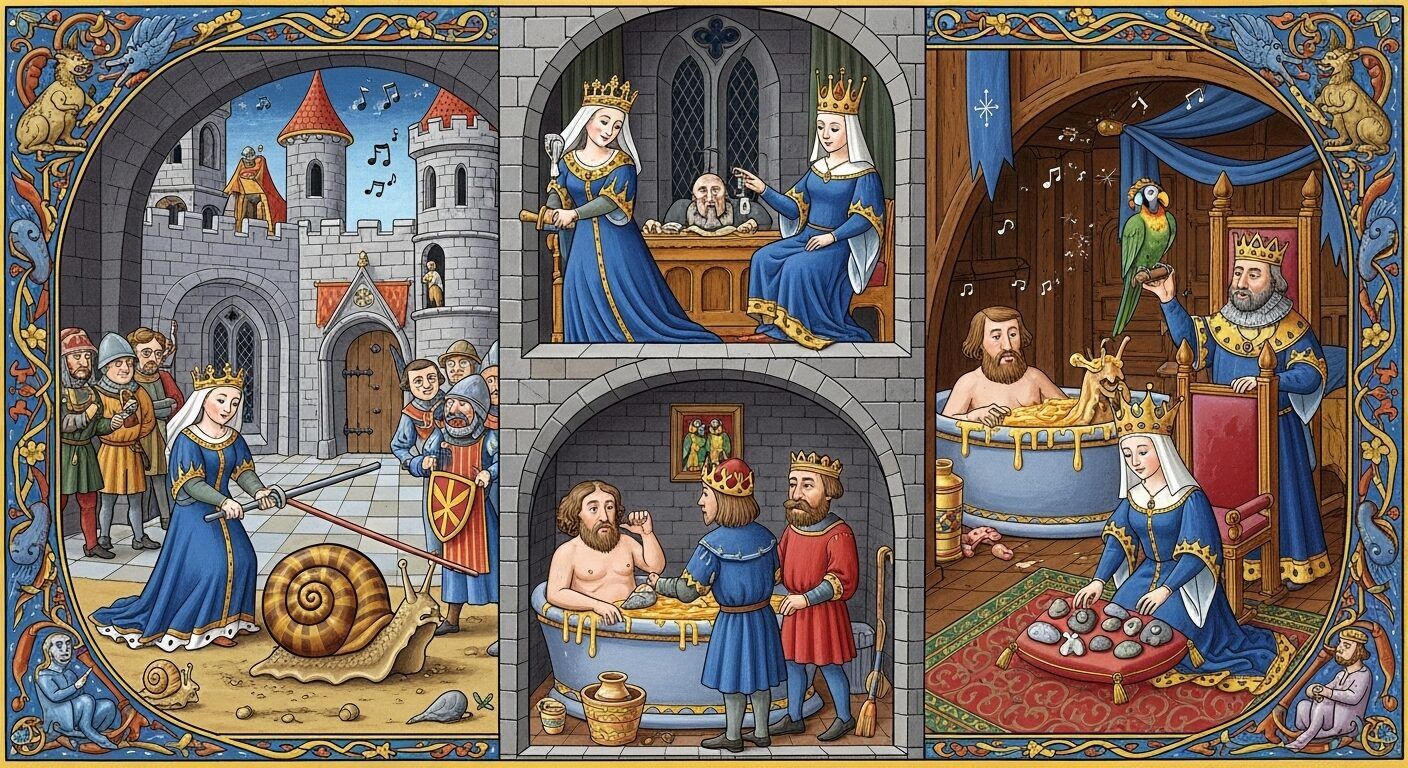 strange routines of kings and queens in medieval times