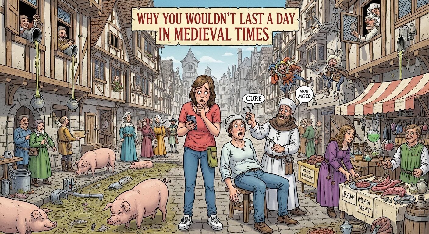 why you wouldn't last a day in medieval times