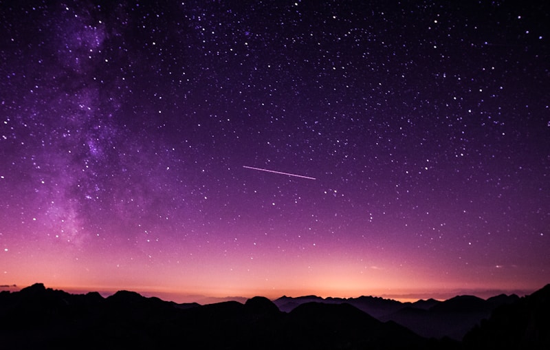 Starry night sky